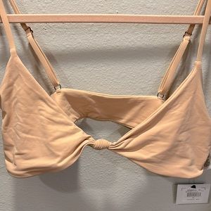 SALTWATER SOLIDS PISMO BRALETTE TOP